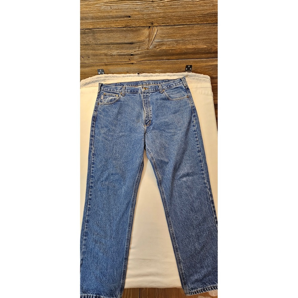 Carhartt B18-DST Traditional Fit Straight Leg Blue Jeans 40x30 Mens